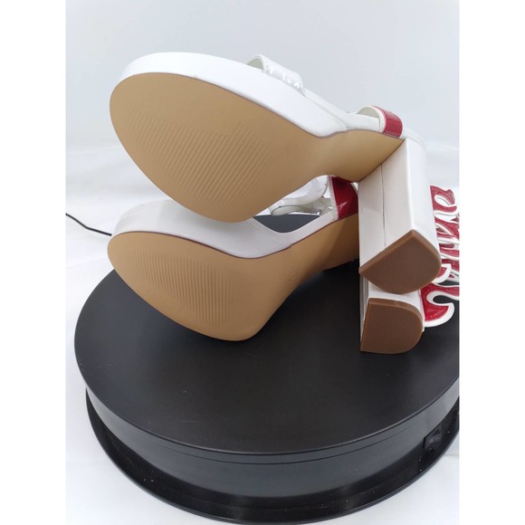 NIB Flames by Liliana: 5" heel open toe platform size 9 - Picture 3 of 7